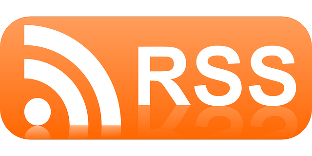RSS logo (RSS stands for Really Simple Syndication)